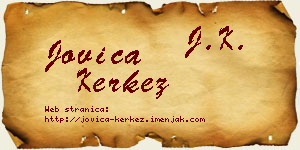 Jovica Kerkez vizit kartica